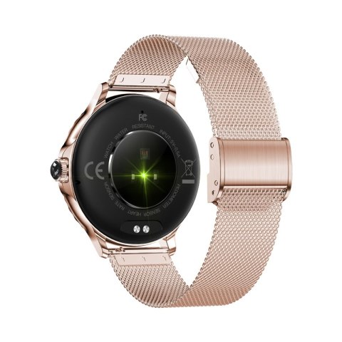 VELTORI Smartwatch Damski Veltori VT320-1 Złota Bransoleta + Różowy Pasek Silikonowy VELTORI Smartwatch Damski Veltori VT320-1 Złota Bransoleta + Różowy Pasek Silikonowy