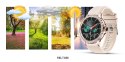 VELTORI Smartwatch Damski Veltori VT320-1 Złota Bransoleta + Różowy Pasek Silikonowy
