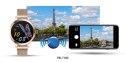 VELTORI Smartwatch Damski Veltori VT340-1 Złota Bransoleta + Różowy Pasek Silikonowy