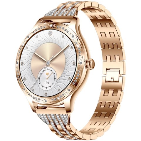 VELTORI Smartwatch Damski Veltori VT350-1 Bransoleta Różowe Złoto VELTORI Smartwatch Damski Veltori VT350-1 Bransoleta Różowe Złoto