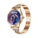 VELTORI Smartwatch Damski Veltori VT350-1 Bransoleta Różowe Złoto
