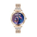 VELTORI Smartwatch Damski Veltori VT350-1 Bransoleta Różowe Złoto