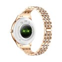 VELTORI Smartwatch Damski Veltori VT350-1 Bransoleta Różowe Złoto