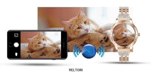 VELTORI Smartwatch Damski Veltori VT350-1 Bransoleta Różowe Złoto VELTORI Smartwatch Damski Veltori VT350-1 Bransoleta Różowe Złoto