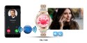 VELTORI Smartwatch Damski Veltori VT350-1 Bransoleta Różowe Złoto