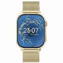 Gravity Smartwatch Gravity GT15-7 Różowy Pasek Silikonowy + Złota Bransoleta
