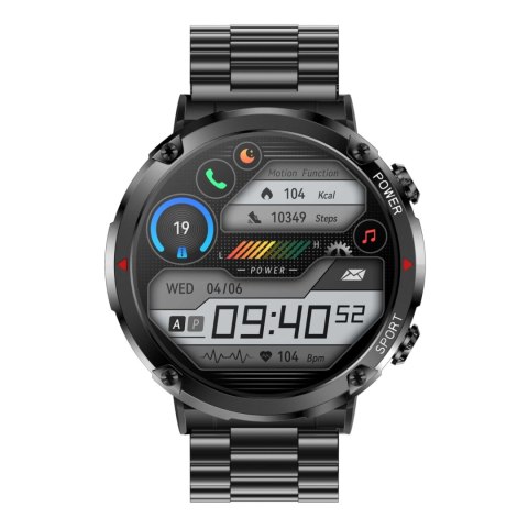 Gravity Smartwatch Gravity GT21-1+ Czarny Pasek Silikonowy Gravity Smartwatch Gravity GT21-1+ Czarny Pasek Silikonowy