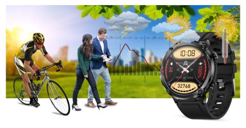 Gravity Smartwatch Gravity GT21-1+ Czarny Pasek Silikonowy Gravity Smartwatch Gravity GT21-1+ Czarny Pasek Silikonowy