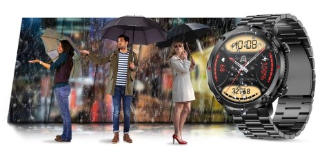 Gravity Smartwatch Gravity GT21-1+ Czarny Pasek Silikonowy Gravity Smartwatch Gravity GT21-1+ Czarny Pasek Silikonowy