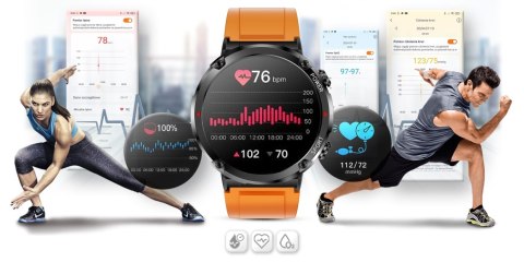 Gravity Smartwatch Gravity GT21-2 + Pomarańczowy Pasek Silikonowy Gravity Smartwatch Gravity GT21-2 + Pomarańczowy Pasek Silikonowy
