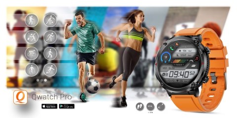 Gravity Smartwatch Gravity GT21-2 + Pomarańczowy Pasek Silikonowy Gravity Smartwatch Gravity GT21-2 + Pomarańczowy Pasek Silikonowy