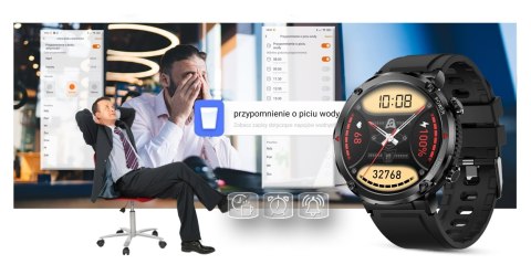 Gravity Smartwatch Gravity GT21-2 + Pomarańczowy Pasek Silikonowy Gravity Smartwatch Gravity GT21-2 + Pomarańczowy Pasek Silikonowy