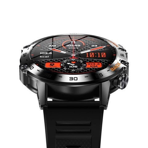 VELTORI Smartwatch Veltori VT120-1 Czarny Pasek Silikonowy VELTORI Smartwatch Veltori VT120-1 Czarny Pasek Silikonowy