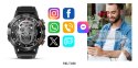 VELTORI Smartwatch Veltori VT120-1 Czarny Pasek Silikonowy