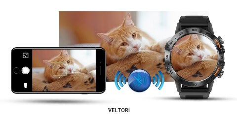 VELTORI Smartwatch Veltori VT120-1 Czarny Pasek Silikonowy VELTORI Smartwatch Veltori VT120-1 Czarny Pasek Silikonowy