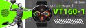 VELTORI Smartwatch Veltori VT160-1 Czarny Pasek Silikonowy