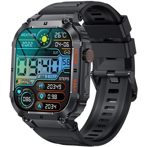 VELTORI Smartwatch Veltori VT200-1 Czarny Pasek Silikonowy