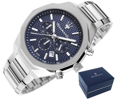 Maserati Zegarek Męski Maserati Stile Chrono R8873642006 + BOX Maserati Zegarek Męski Maserati Stile Chrono R8873642006 + BOX