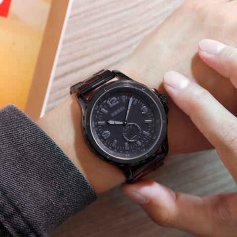 Skmei Zegarek Męski Skmei 1513BK + BOX Skmei Zegarek Męski Skmei 1513BK + BOX