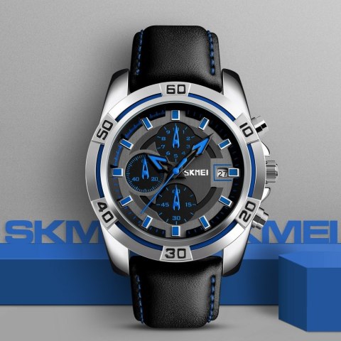 Skmei Zegarek Męski Skmei 9156SIBU + BOX Skmei Zegarek Męski Skmei 9156SIBU + BOX