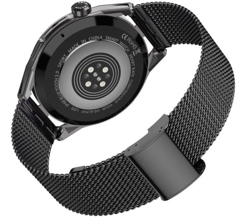 RUBICON Smartwatch Rubicon RNCE88-2 Czarny- Czarny Pasek Silikonowy + Czarna Bransoleta RUBICON Smartwatch Rubicon RNCE88-2 Czarny- Czarny Pasek Silikonowy + Czarna Bransoleta