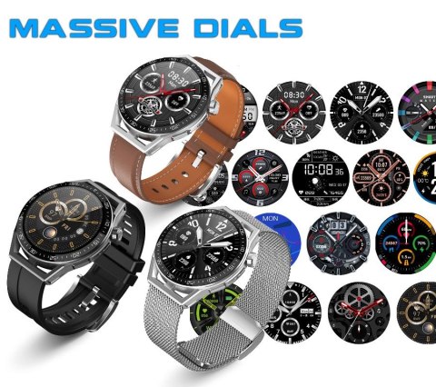 RUBICON Smartwatch Rubicon RNCE88-2 Czarny- Czarny Pasek Silikonowy + Czarna Bransoleta RUBICON Smartwatch Rubicon RNCE88-2 Czarny- Czarny Pasek Silikonowy + Czarna Bransoleta