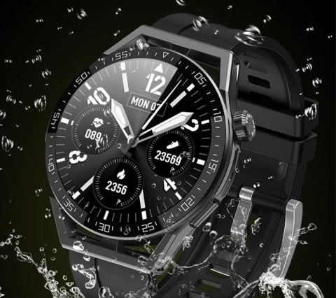 RUBICON Smartwatch Rubicon RNCE88-2 Czarny- Czarny Pasek Silikonowy + Czarna Bransoleta RUBICON Smartwatch Rubicon RNCE88-2 Czarny- Czarny Pasek Silikonowy + Czarna Bransoleta