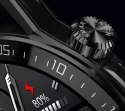 RUBICON Smartwatch Rubicon RNCE88-2 Czarny- Czarny Pasek Silikonowy + Czarna Bransoleta