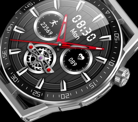 RUBICON Smartwatch Rubicon RNCE88-2 Czarny- Czarny Pasek Silikonowy + Czarna Bransoleta RUBICON Smartwatch Rubicon RNCE88-2 Czarny- Czarny Pasek Silikonowy + Czarna Bransoleta