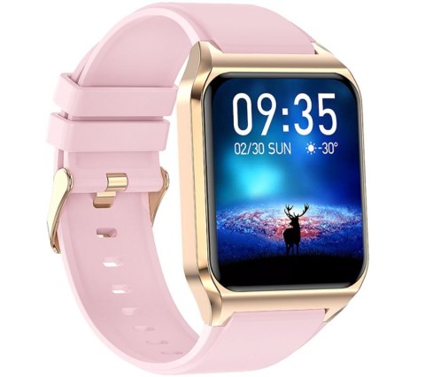 RUBICON Smartwatch Rubicon RNCE89-3 Złoto-Różowy RUBICON Smartwatch Rubicon RNCE89-3 Złoto-Różowy