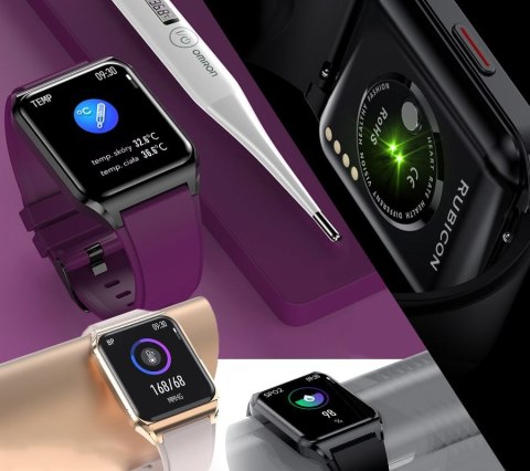 RUBICON Smartwatch Rubicon RNCE89-3 Złoto-Różowy RUBICON Smartwatch Rubicon RNCE89-3 Złoto-Różowy