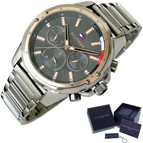 Tommy Hilfiger Zegarek Męski Tommy Hilfiger Mason 1791790 + BOX Tommy Hilfiger Zegarek Męski Tommy Hilfiger Mason 1791790 + BOX