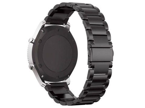 4kom.pl Bransoleta Stainless Steel Alogy stal nierdzewna do smartwatcha 22mm Czarny 4kom.pl Bransoleta Stainless Steel Alogy stal nierdzewna do smartwatcha 22mm Czarny