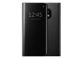 4kom.pl Etui Clear View cover Samsung Galaxy J7 2017 Czarne