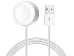 4kom.pl Ładowarka przewód do ładowania Apple Watch Ultra, SE, 10,9, 8, 7, 6, 5, 4, 3, 2, 1 1m biała