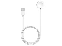 4kom.pl Ładowarka przewód do ładowania Apple Watch Ultra, SE, 10,9, 8, 7, 6, 5, 4, 3, 2, 1 1m biała