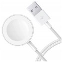 4kom.pl Ładowarka przewód do ładowania Apple Watch Ultra, SE, 10,9, 8, 7, 6, 5, 4, 3, 2, 1 1m biała