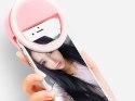 4kom.pl Lampka Selfie Ring Light LED pierścieniowa RK-14 różowa