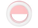 4kom.pl Lampka Selfie Ring Light LED pierścieniowa RK-14 różowa