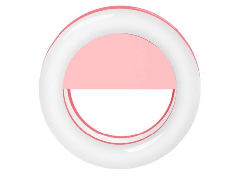 4kom.pl Lampka Selfie Ring Light LED pierścieniowa RK-14 różowa 4kom.pl Lampka Selfie Ring Light LED pierścieniowa RK-14 różowa