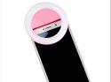 4kom.pl Lampka Selfie Ring Light LED pierścieniowa RK-14 różowa