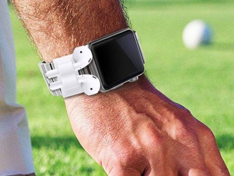 4kom.pl Uchwyt silikonowy zaczep strap do Apple Airpods Biały 4kom.pl Uchwyt silikonowy zaczep strap do Apple Airpods Biały