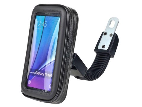 4kom.pl Uchwyt wodoodporny na motocykl rower skuter telefon XL czarny 4kom.pl Uchwyt wodoodporny na motocykl rower skuter telefon XL czarny