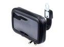 4kom.pl Uchwyt wodoodporny na motocykl rower skuter telefon XL czarny