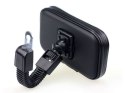 4kom.pl Uchwyt wodoodporny na motocykl rower skuter telefon XL czarny