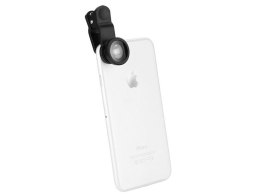 4kom.pl Zestaw 3 obiektywów soczewek do telefonu macro fish eye wide czarne