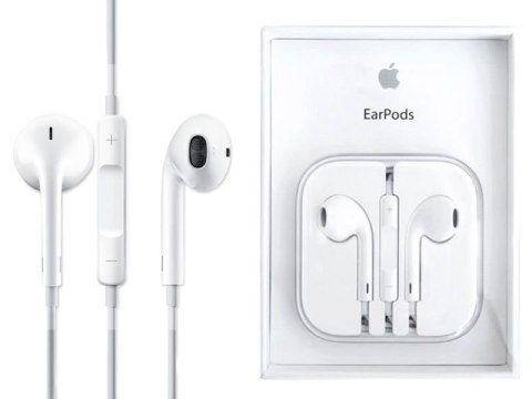 Apple Oryginalne słuchawki douszne Apple EarPods MD827ZM/B Apple Oryginalne słuchawki douszne Apple EarPods MD827ZM/B