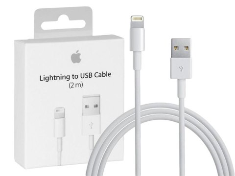 Apple Oryginalny kabel Apple Lightning 2m MD819ZM/A iPhone biały BOX Apple Oryginalny kabel Apple Lightning 2m MD819ZM/A iPhone biały BOX