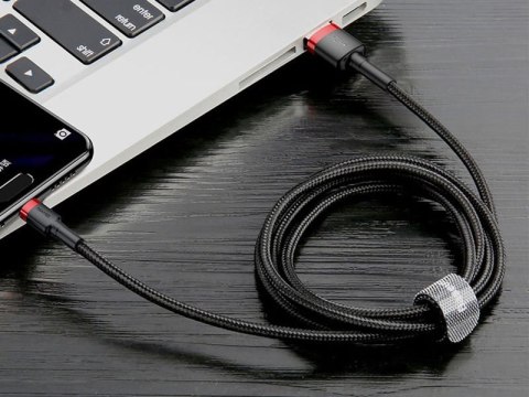 Baseus Baseus Kabel USB-C 3A 1M red black Baseus Baseus Kabel USB-C 3A 1M red black