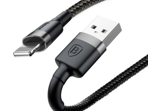 Baseus Baseus Kabel USB Lightning iPhone 2.4A 1m Czarny Baseus Baseus Kabel USB Lightning iPhone 2.4A 1m Czarny